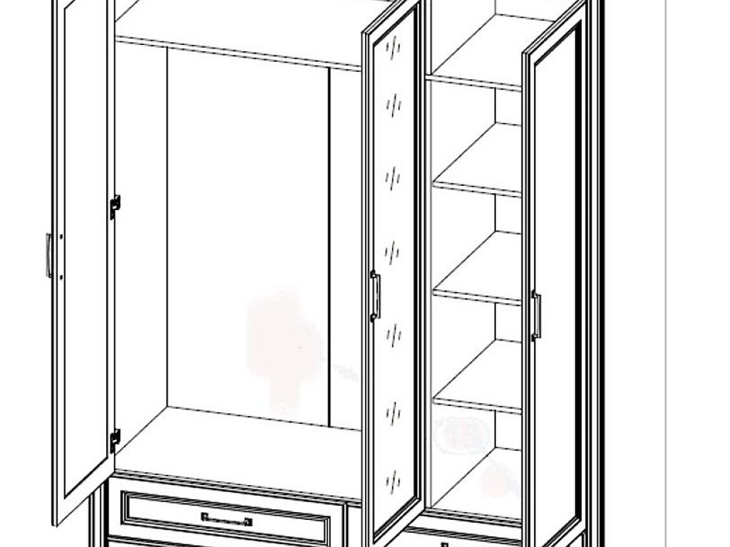 Шкаф  Stylius SZF3D4S