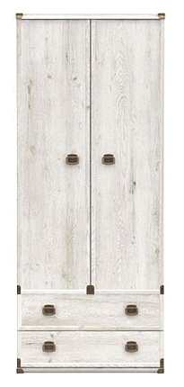 Шкаф  Индиана Сосна каньйон JSZF 2d2s