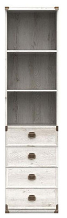 Шкаф  Индиана Сосна каньйон JREG 4so/50