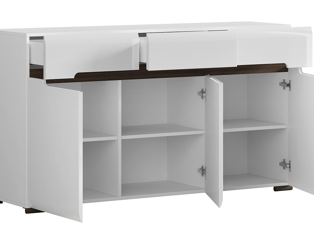 Тумба  Azteca Белая KOM3D3S/8/15