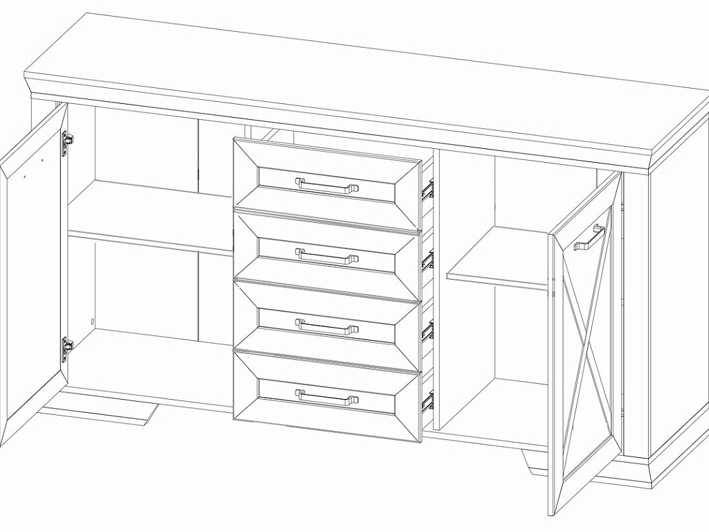 Тумба  Marselle KOM2D4S