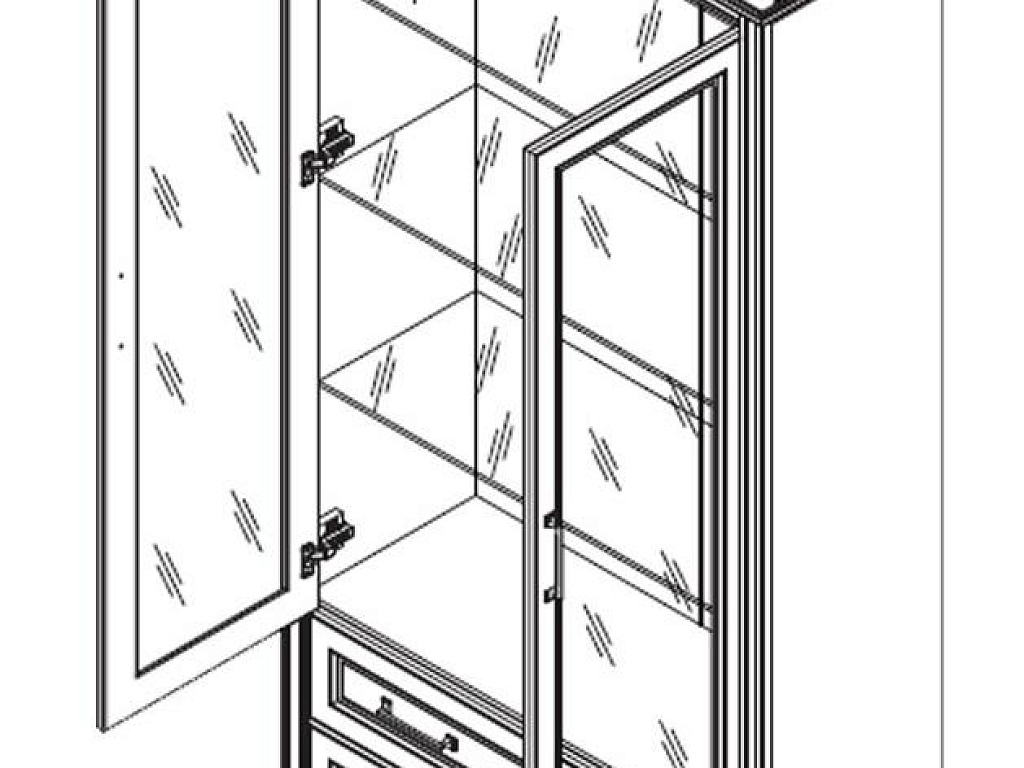 Шкаф  Stylius REG2W2S