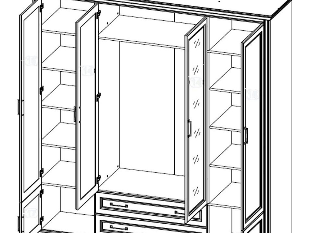 Шкаф  Stylius SZF6D2S