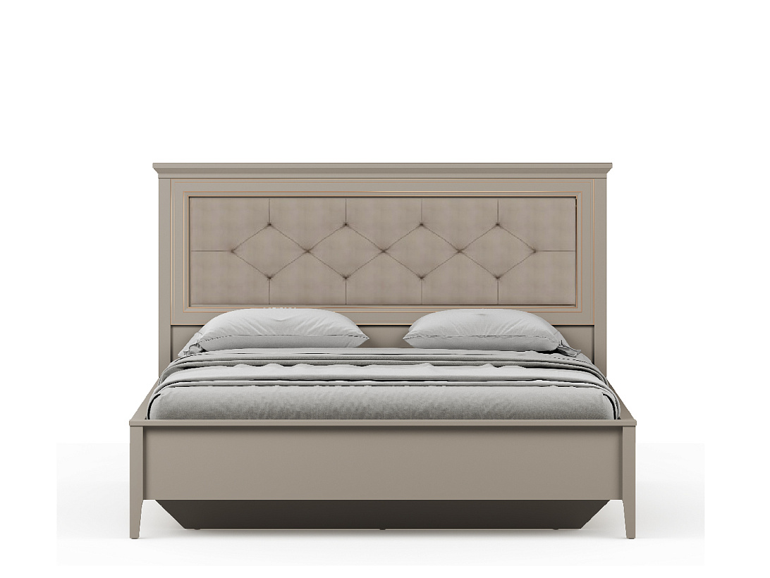 Кровать с мягким элементом c гибким основанием LOZ160х200