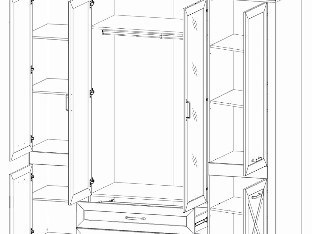 Шкаф  Marselle SZF6D2S