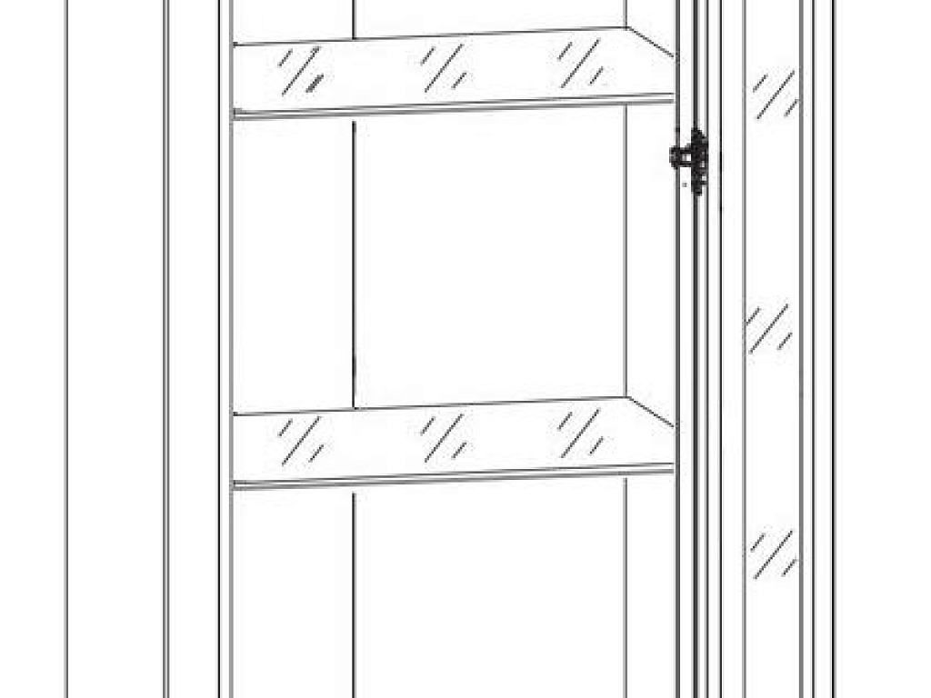 Шкаф  Коен Сосна REG1W2S