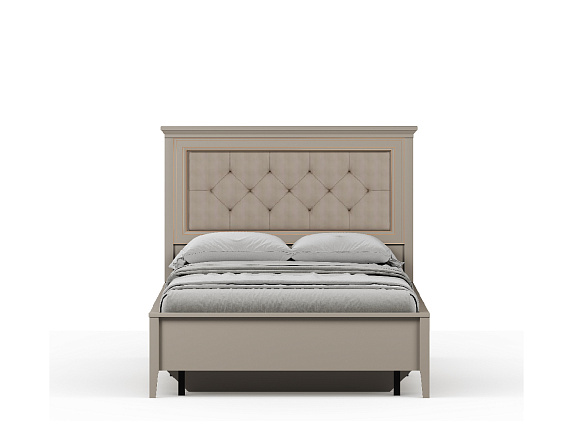 Кровать с мягким элементом c металлическим основанием  Classic LOZ120х200