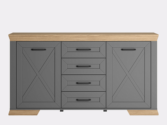 Тумба  Marselle Дымчатый алмаз KOM2D4S