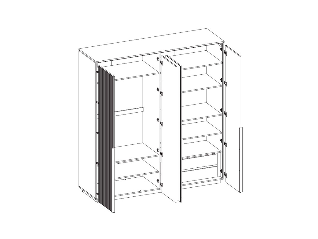 Шкаф  San Gimignano SZF4D